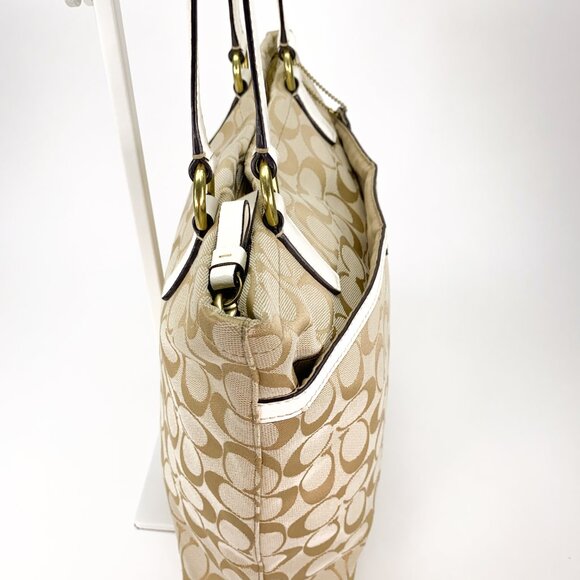 COACH Signature C Jacquard Canvas Tote Bag - C1405-F28504 - Picture 5 of 16